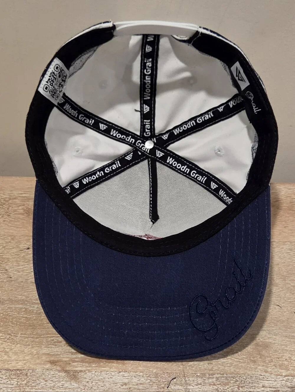 Woodn Grail Colorado Avalanche Heavyweight Snapback Hat  Wrap-around Mountains